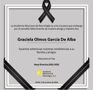 En Memoria: Dra. Graciela Olmos García De Alba