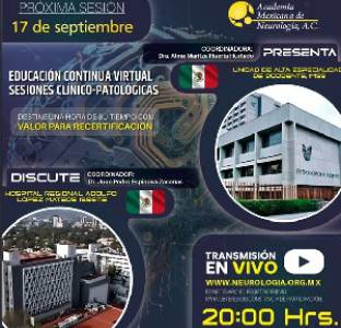 Sesión Clínico-Patológica de septiembre de 2025 ¡En vivo!